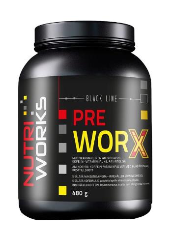 NUTRIWORKS Pre Worx čučoriedka 480 g