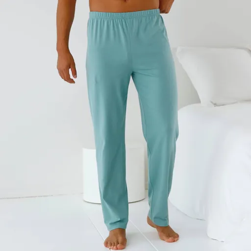 Jednofarebné dlhé pyžamové nohavice