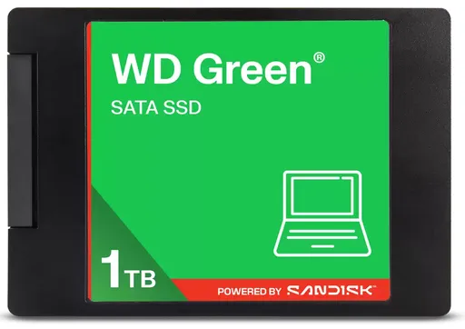 WD GREEN SSD 3D NAND WDS100T5G0A 1TB, SATA III 6 Gb/s, 545MB/s, 2.5"