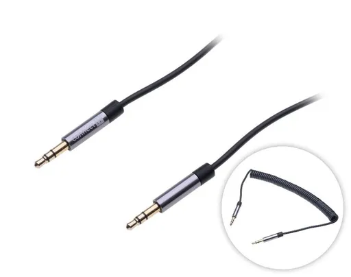 CONNECT IT Wirez 3,5mm prepojovací audio jack kábel, krútený, 1,8m