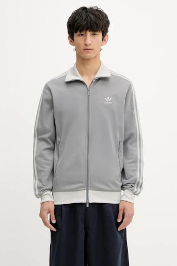 Mikina adidas Originals Classic Track Top šedá farba, s nášivkou, JP1226