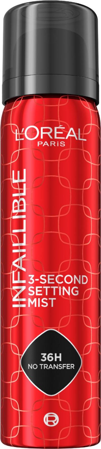 L'ORÉAL PARIS Infaillible 3-s setting mist fixačný sprej, 75 ml