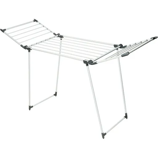 Kovový sušiak na bielizeň, 175 x 60 x 107 cm, biela