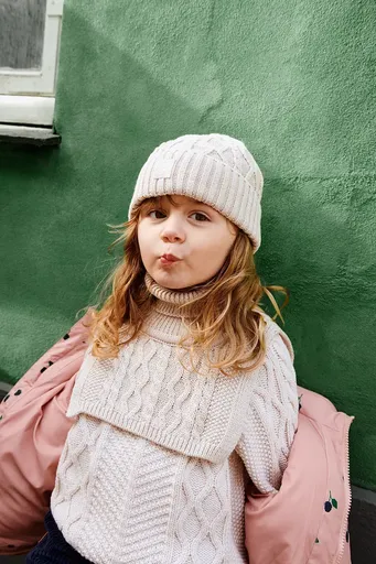 Detská bavlnená čiapka Liewood Ezra Beanie w. Cables