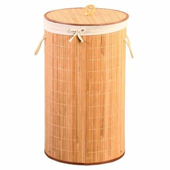 Kesper 19572 Bamboo coș de rufe lumină, 60 x 35 cm