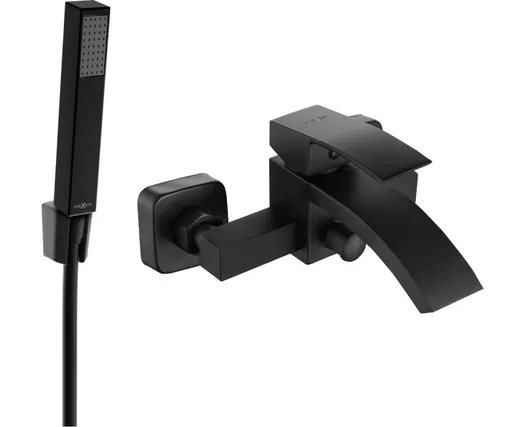 MEXEN/S - Libra R77 vaňová batéria s príslušenstvom, čierna 74513R77-70