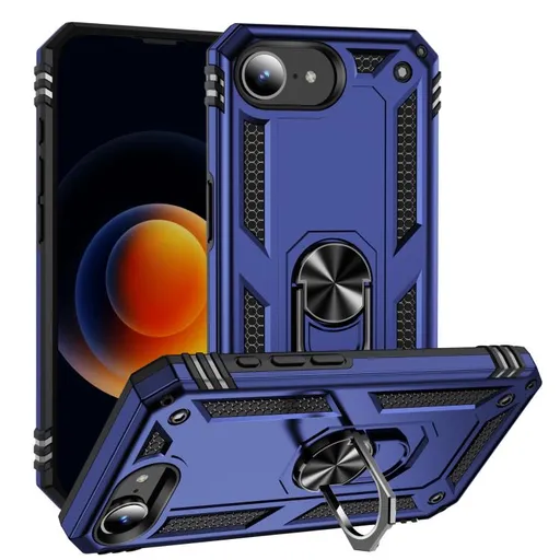 RING Kryt s držiakom pre Apple iPhone 16e modrý