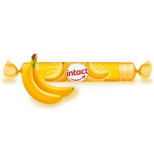Intact hroznový cukor s vit.C banán 40g (rolička)