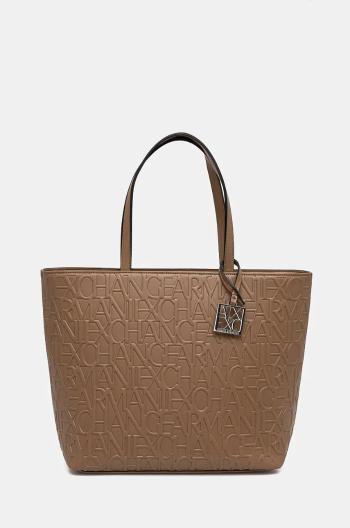 Kabelka Armani Exchange hnedá farba, 942650 CC793