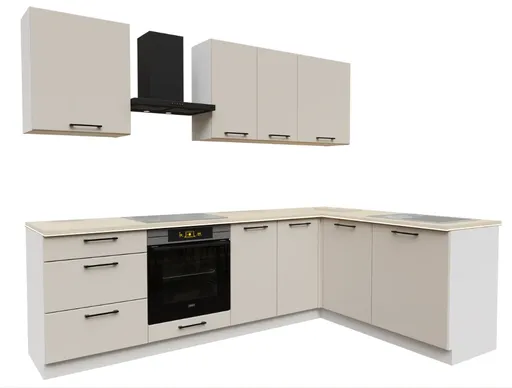 Artstolk Rohová kuchynská linka DENIS | 170-260 cm béžová