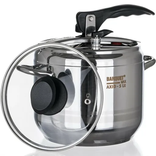 Banquet Tlakový hrniec AXIO so sklenenou pokrievkou 5 l