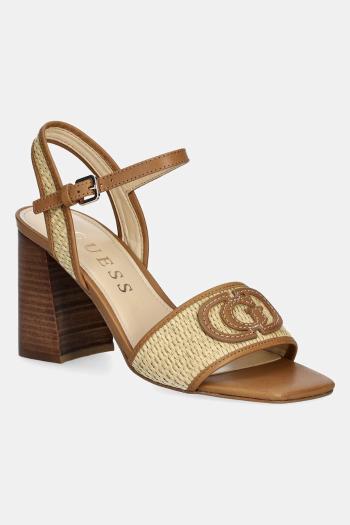 Sandále Guess GANIKA hnedá farba, FLJGNK FAB03