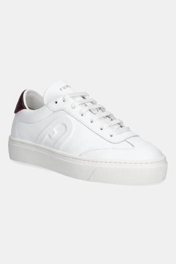 Kožené tenisky Furla Enjoy Lace-Up Sneaker biela farba, YJ10ENJ BX4054 4187S
