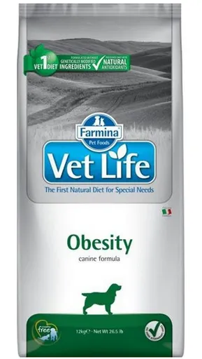Farmina Vet Life dog obesity veterinárna diéta pre psy 12 kg