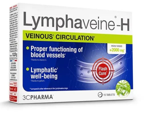 LYMPHAVEINE H podpora lymfatického a žilového systému pri hemeroidoch 15 tabliet