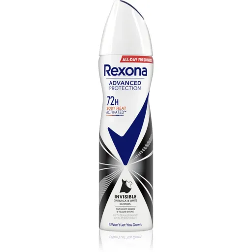 Rexona Advanced Protection Invisible dezodorant v spreji proti bielym a žltým škvrnám 150 ml
