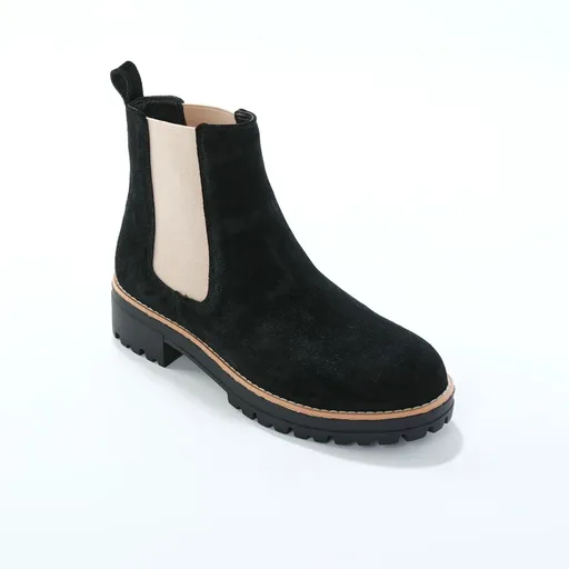 Kožené semišové topánky chelsea s bočnými gumami