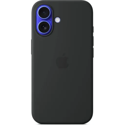 iPhone 16 Silicone Case with MS - Black