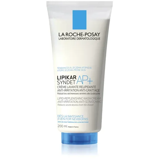 La Roche-Posay Lipikar Syndet AP+ čistiaci krémový gél proti podráždeniu a svrbeniu pokožky 200 ml