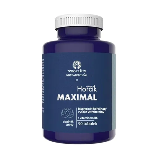 RENOVALITY Horčík s vitamínom B6 90 kapsúl