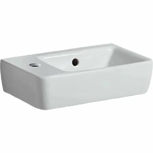 Geberit Selnova Compact umývadielko selnova 40x25 cm otvor pre batériu vľavo 501.518.00.7