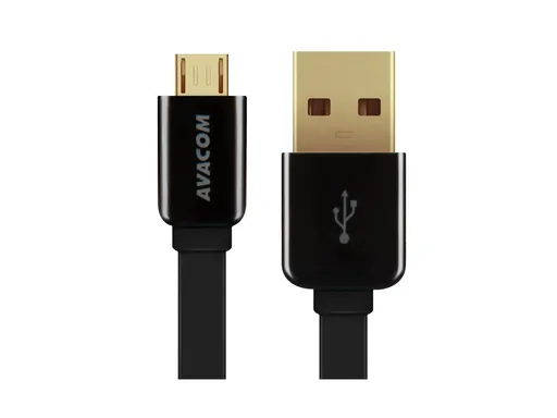 AVACOM MIC-40K kábel USB - Micro USB, 40cm, čierna