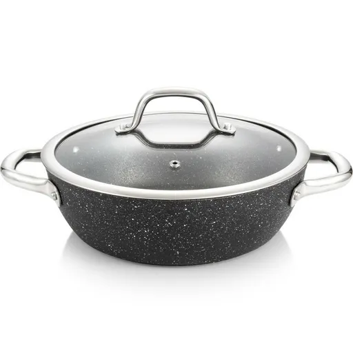 TESCOMA panvica hlboká PRESIDENT Stone s pokrievkou ø 24 cm , 24 cm