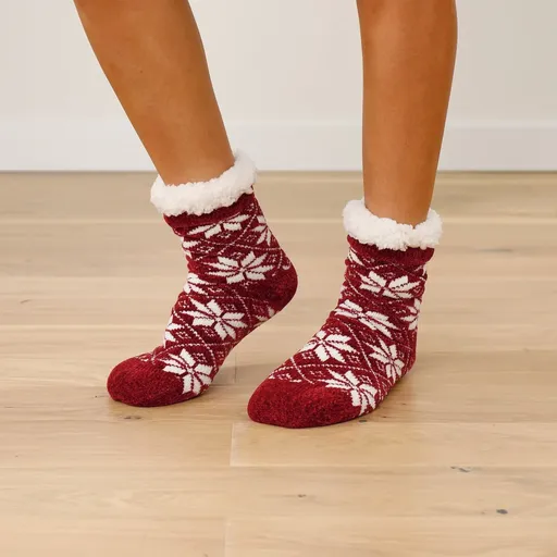 Ženilkové ponožky s hebkou
		podšívkou a protišmykovým
		chodidlom