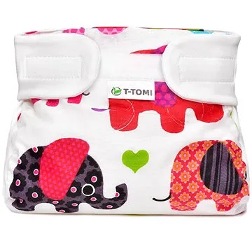 T-tomi ortopedické abdukčné nohavičky – suchý zips, Pink Elephants (5 – 9 kg) (8594166545496)