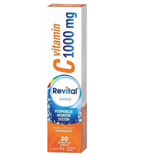 REVITAL Vitamín C 1000 mg Pomaranč 20 šumivých tabliet