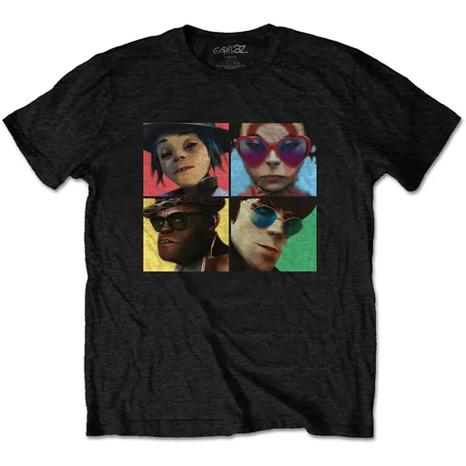Gorillaz tričko Humanz Čierna XXL