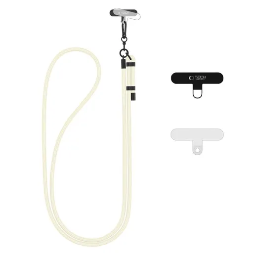 TECH-PROTECT C1S Šnúrka na mobil pod zadný kryt CHALK