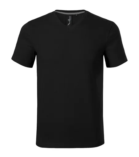 MALFINI Pánske tričko Action V-neck - Čierna | XL