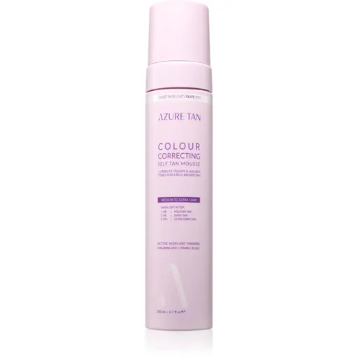 Azure Tan Violet Base samoopaľovacia pena na telo odtieň Medium to Ultra Dark 200 ml