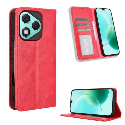 BUSINESS Peňaženkový kryt pre Honor 400 Lite 5G červený