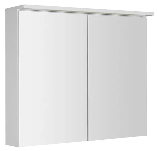 AQUALINE - KAWA STRIP Galérka s LED osvetlením 80x70x22cm, biela WGL80S