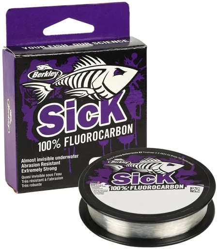 Berkley fluorocarbon sick fluorocarbon leader clear 50 m - 0,18 mm 2,3 kg
