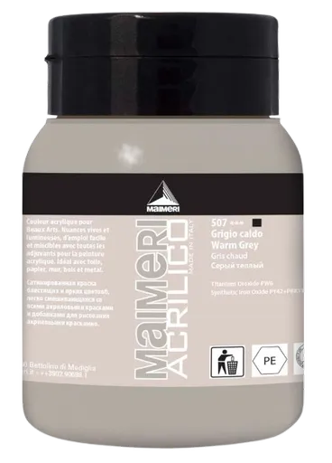 MAIMERI ACRILICO - Akrylové farby 507 - warm grey, 0,5 L