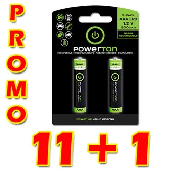 Powerton ENERGY RECHARGE Nabíjací Ni-MH batéria AAA, 12x2-pack