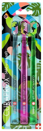 CURAPROX CS 5460 ultrasoft Tukania edícia zubná kefka 3ks
