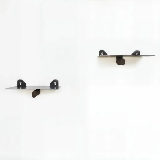 Súprava poliček Black and Brown, 2 ks