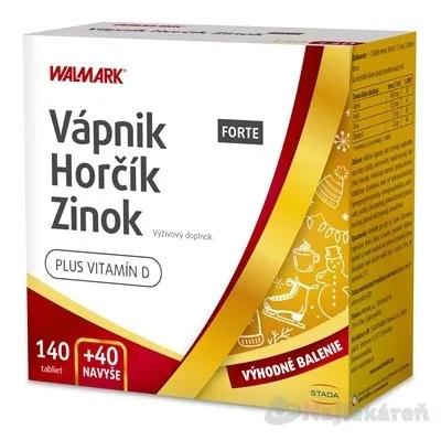 Walmark Vápnik Horčík Zinok Forte Promo 2020 180 tabliet