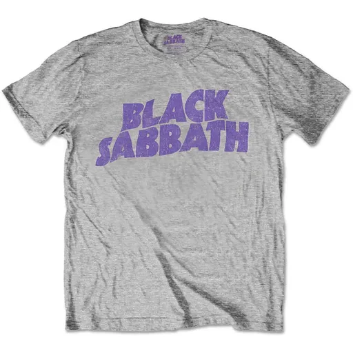 Black Sabbath tričko Wavy Logo Šedá 3 – 4 roky
