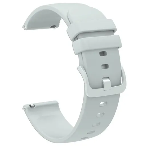 SILICONE Univerzálny remienok pre smart hodinky - šírka 18mm šedý