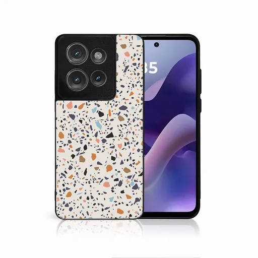 MY ART Ochranný kryt pre Motorola Moto G86 5G BEIGE TERRAZZO (162)