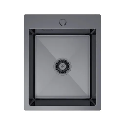 VELAZO Jednokomorový oceľový drez 40 x 50 cm PVD grafit, Velazo VELAZ4050B