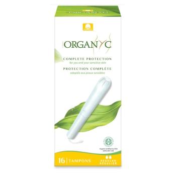 ORGANYC Regular Tampóny s aplikátorom 16 kusov