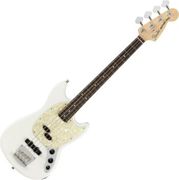 Fender American Performer Mustang RW Arctic White Elektrická basgitara