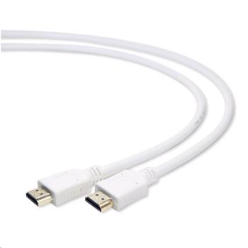 Kabel CABLEXPERT CC-HDMI4-W-10 HDMI-HDMI 3m, 1.4, M/M stíněný, zlacené kontakty, bílý