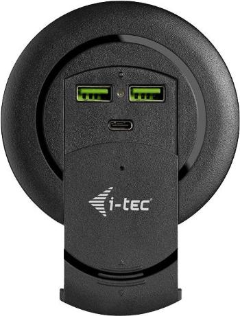 Töltő i-tec Built-in Desktop Fast Charger, USB-C PD 3.0 + 3x USB 3.0 QC3.0, 96 W